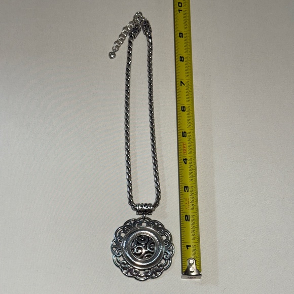 Brighton large Silver Swirl Pendant Necklace - Picture 7 of 10